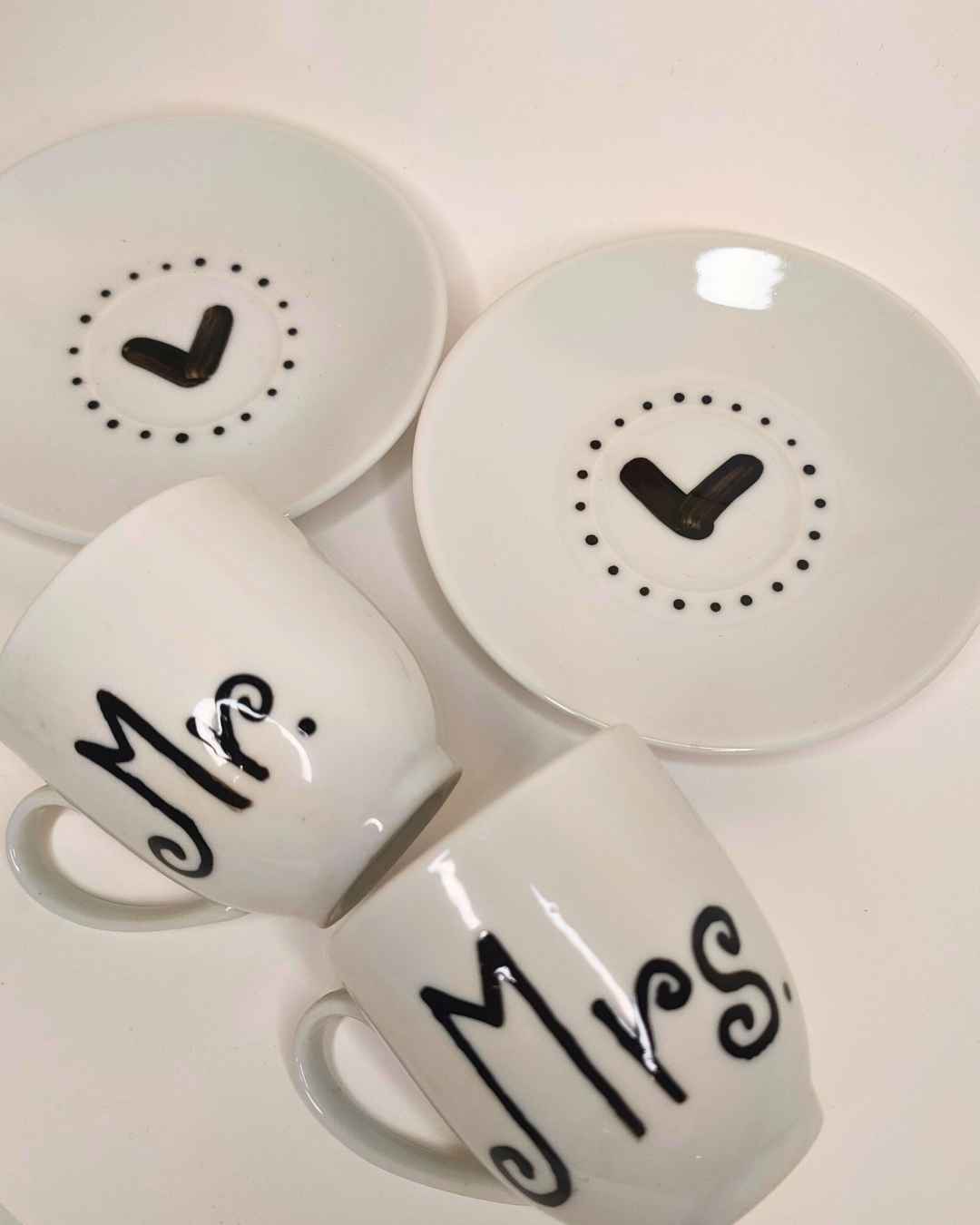 Chávenas de café Mr. & Mrs.