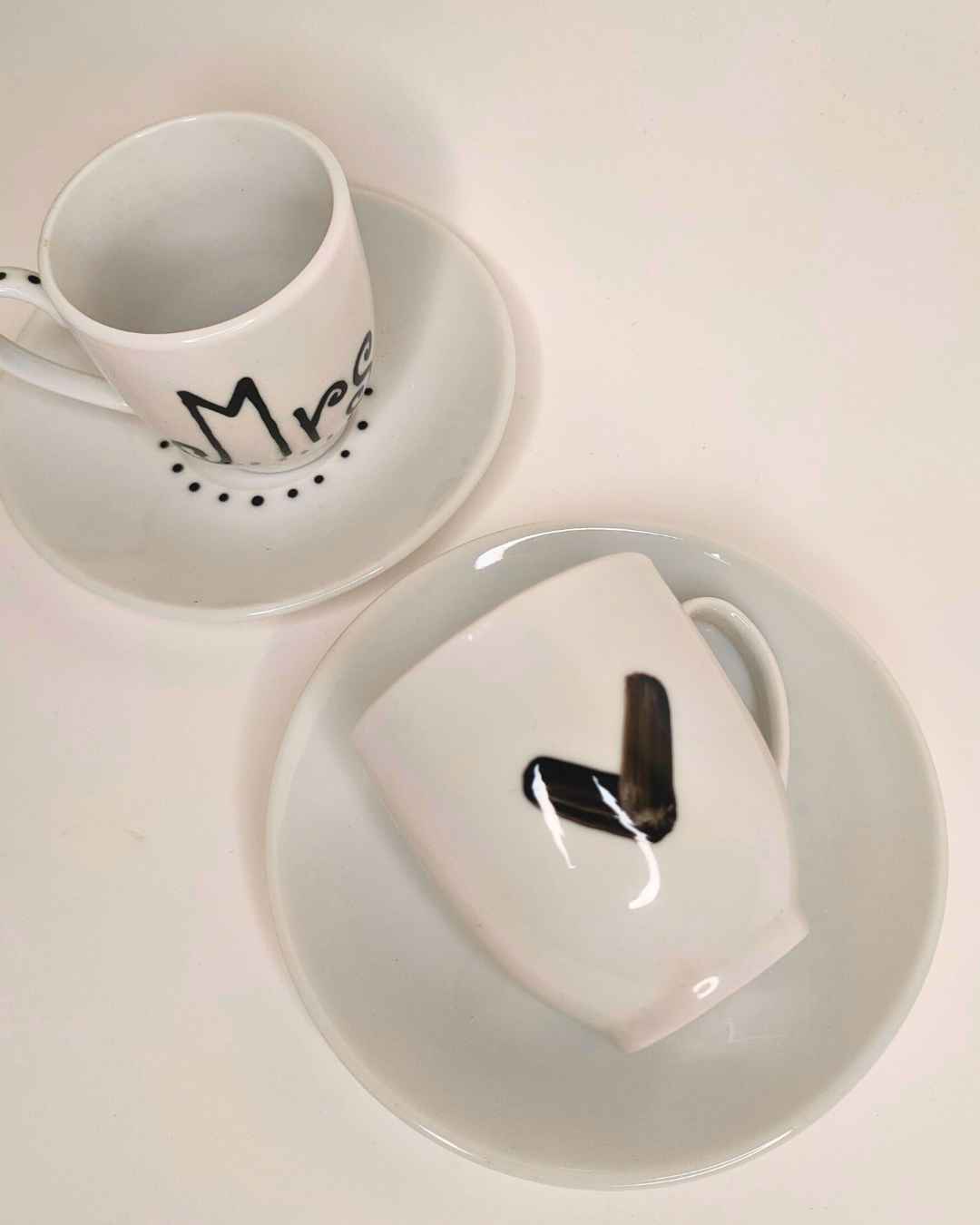 Chávenas de café Mr. & Mrs.