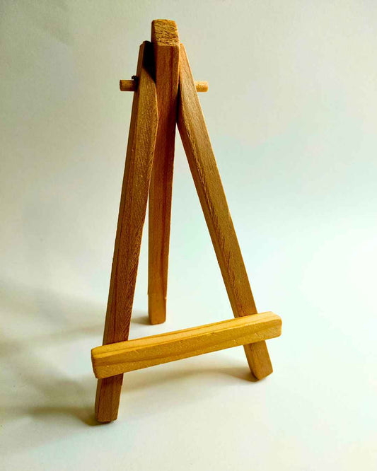 Mini cavalete de madeira