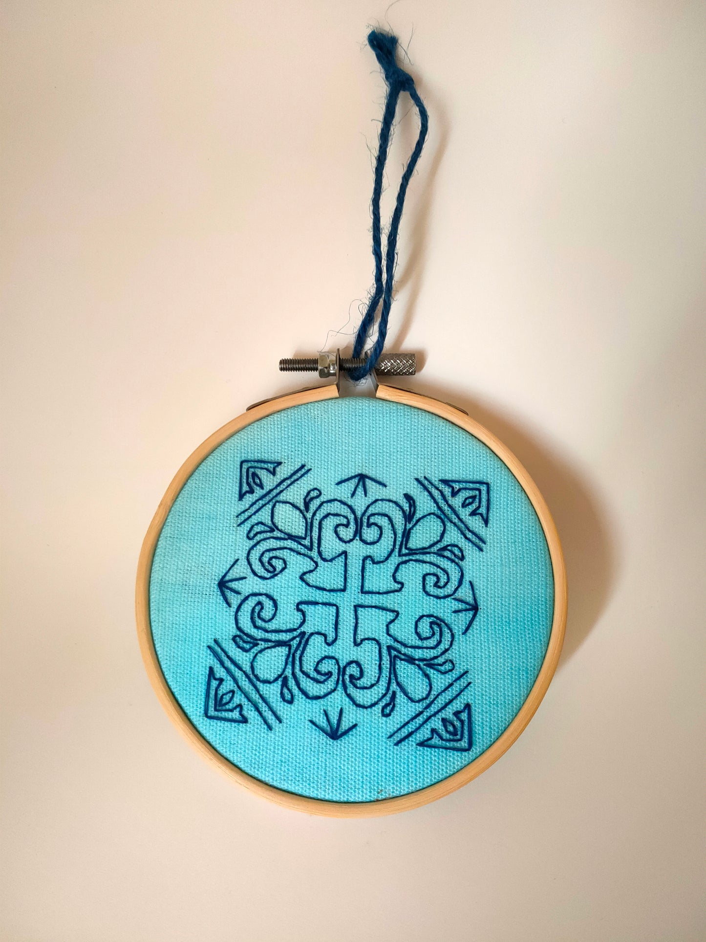 Bastidor Bordado "Azulejo Português"