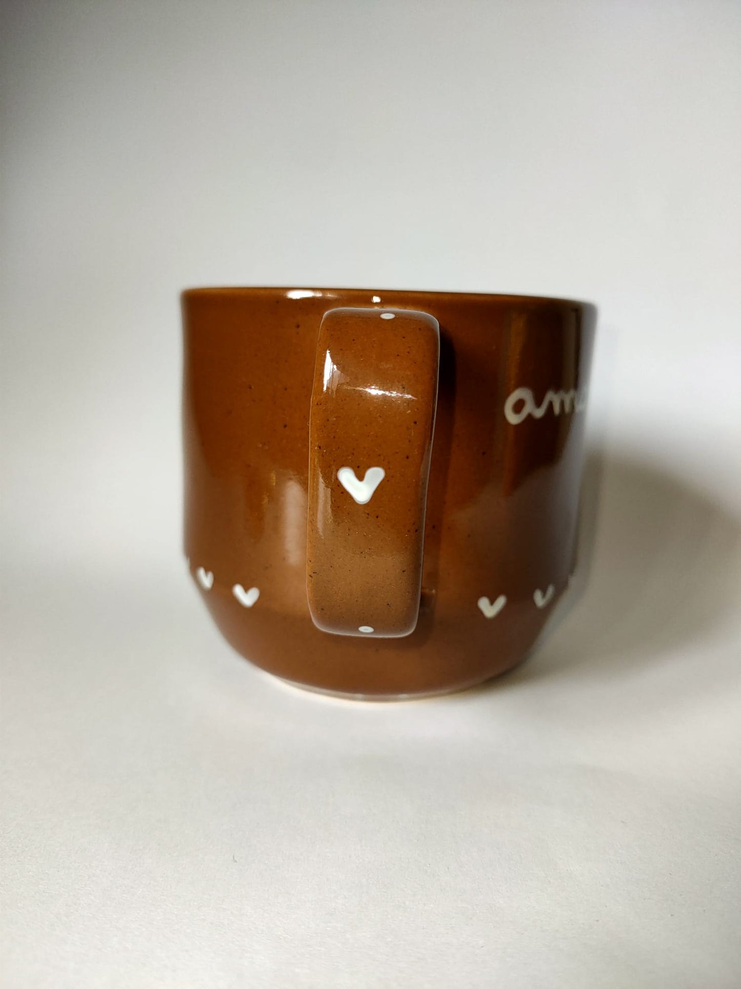 Caneca castanha amore