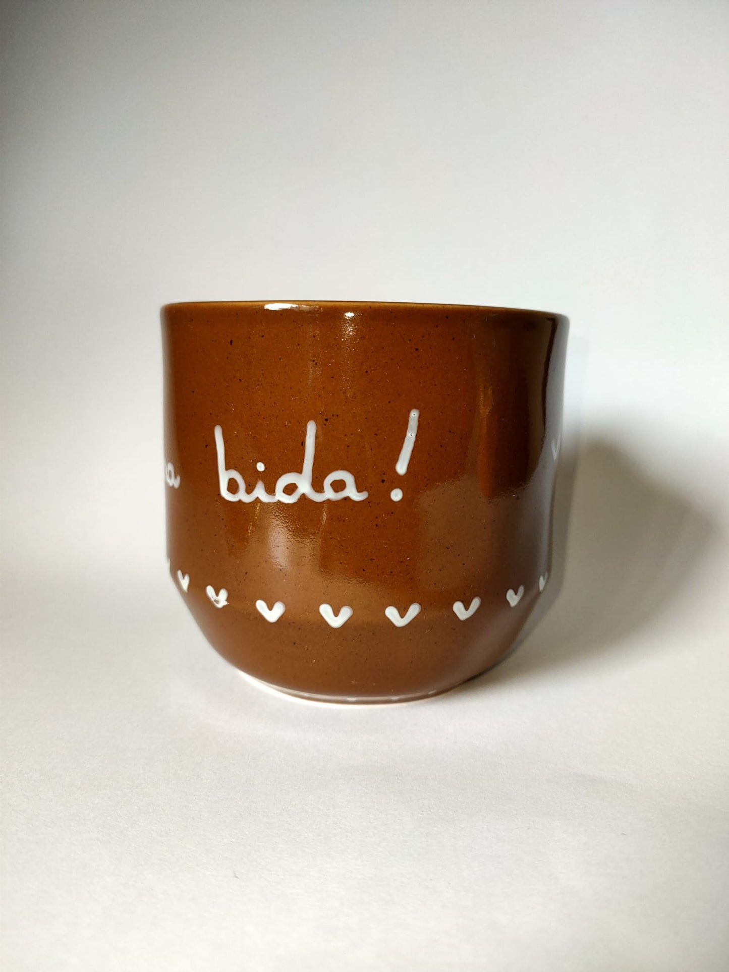 Caneca castanha amore