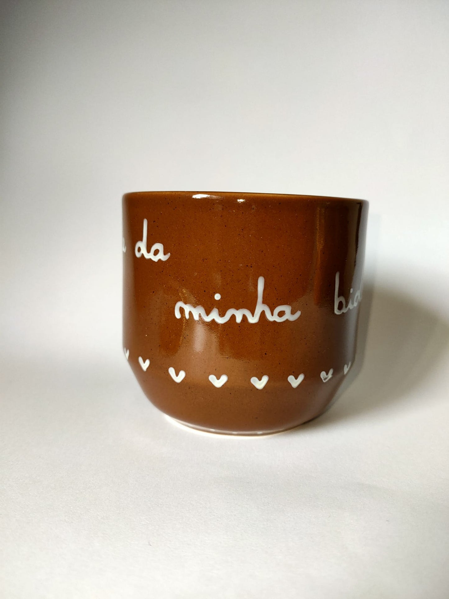 Caneca castanha amore