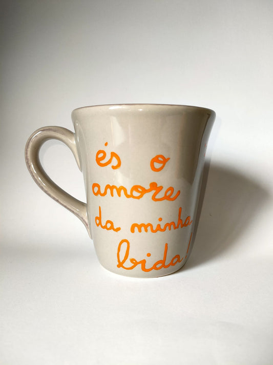 Caneca cinza amore
