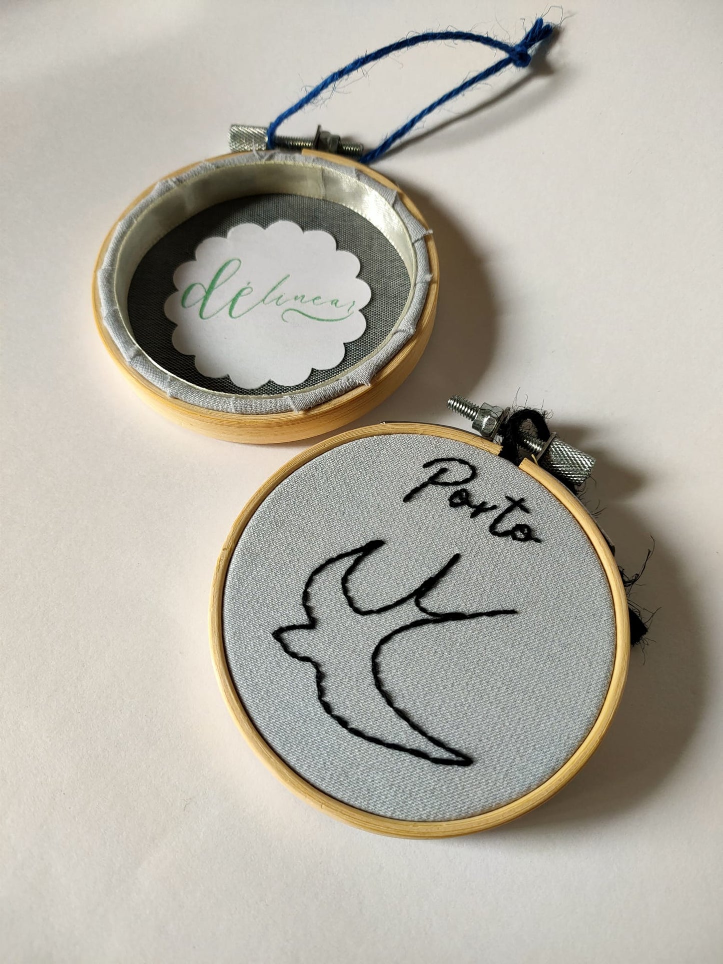 Bastidores Bordados – Símbolos do Porto, 8cm