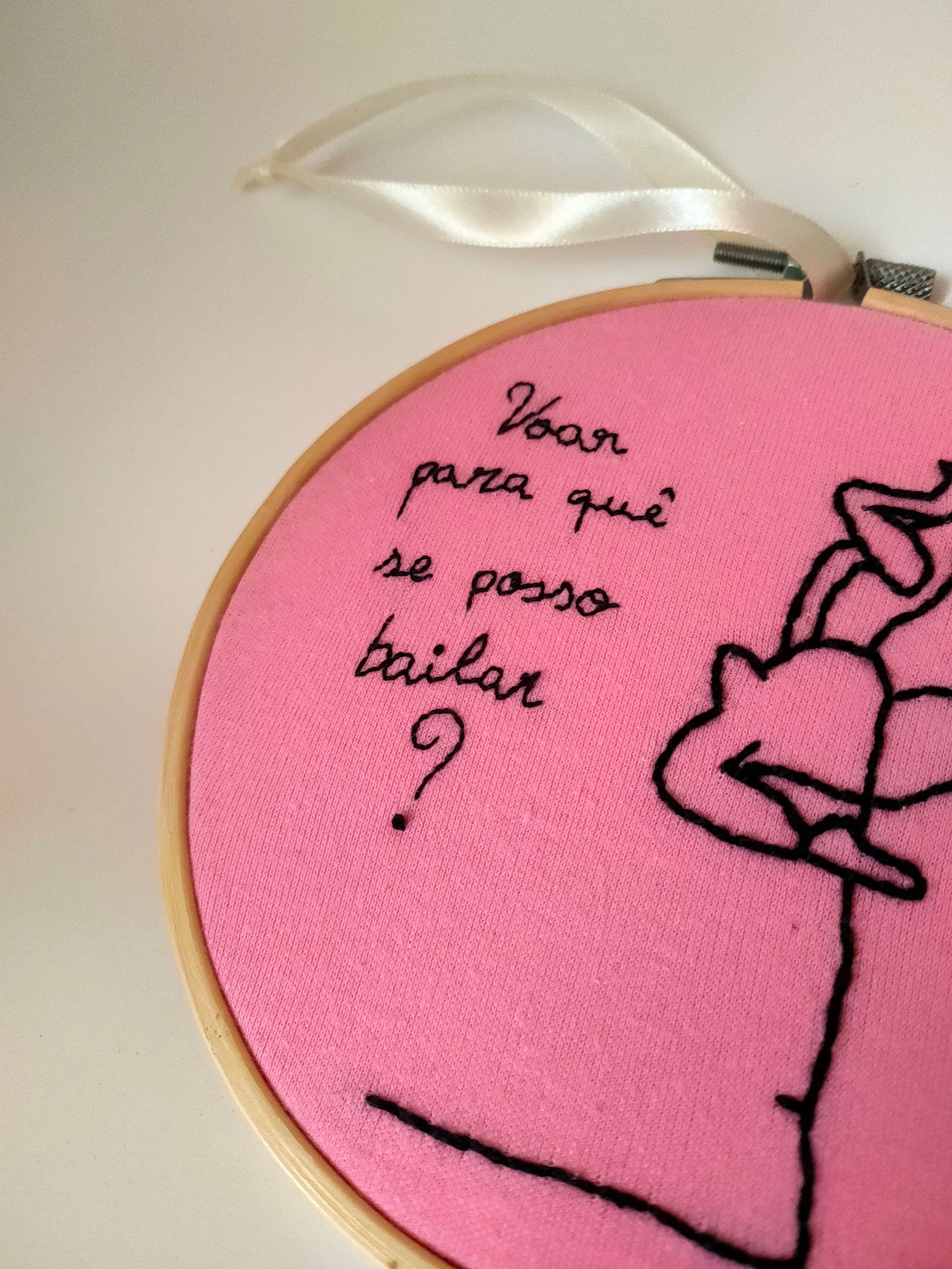 Bastidor Bordado Bailarina, 15cm