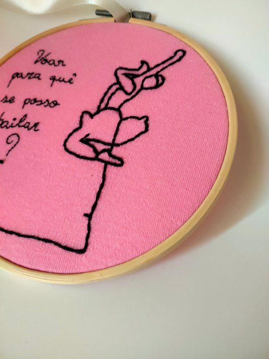 Bastidor Bordado Bailarina, 15cm