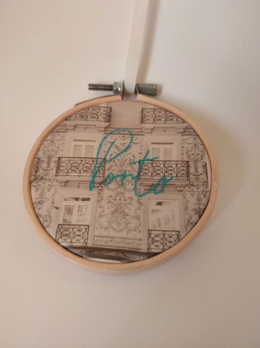 Fotobordado janelas do Porto