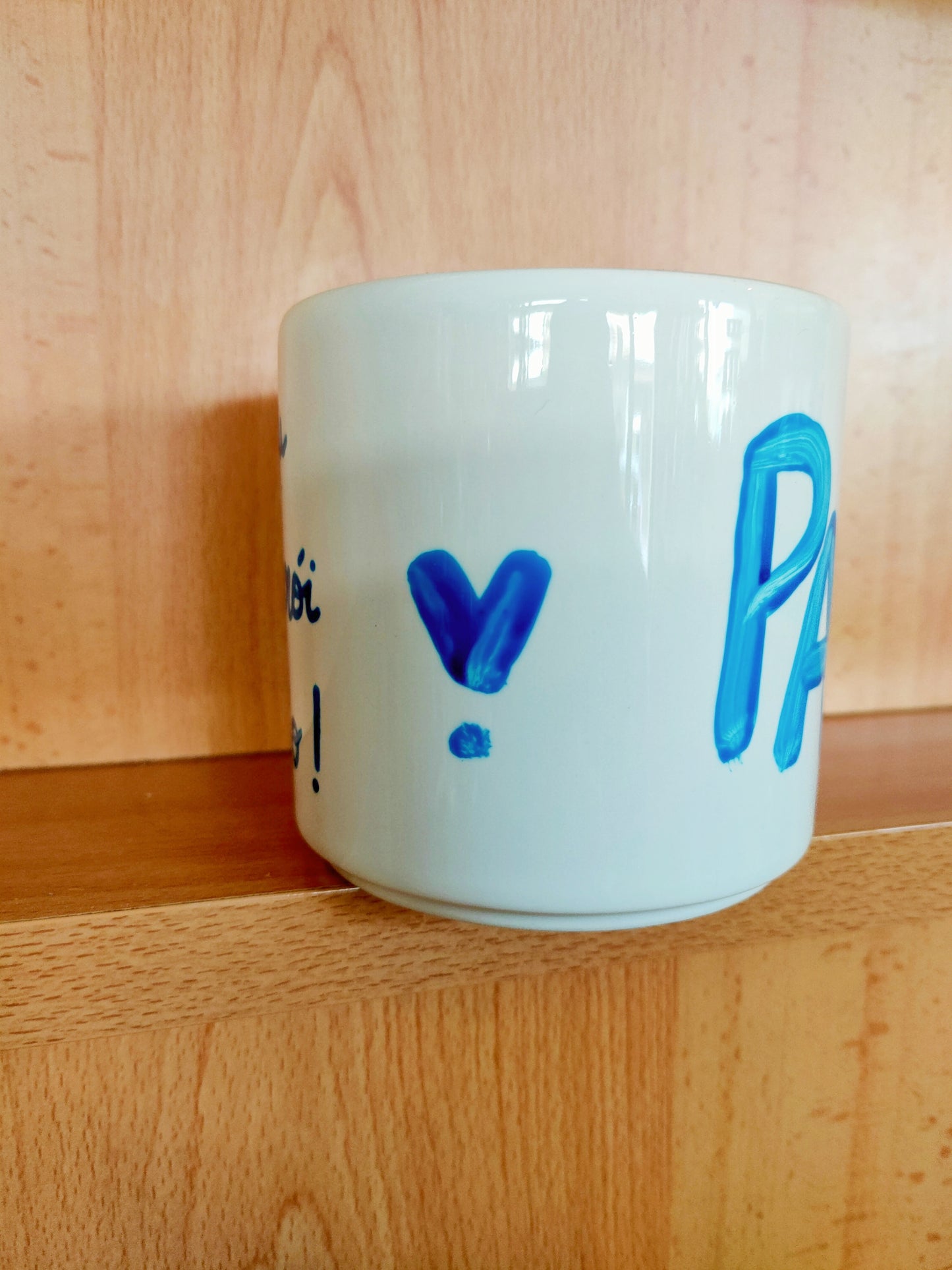 Caneca "Pai, És o Meu Super-Herói Favorito" – Pintada à Mão