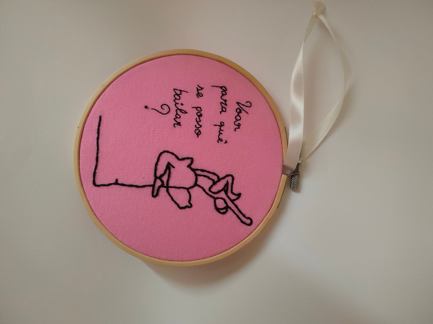 Bastidor Bordado Bailarina, 15cm