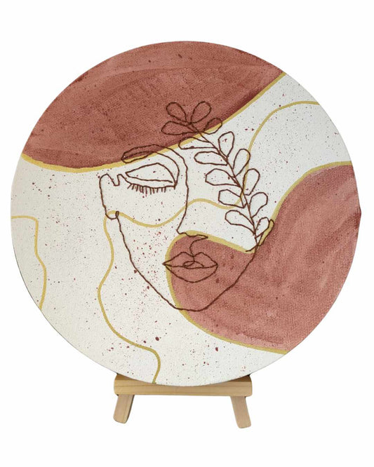 Tela Decorativa Redonda – Woman