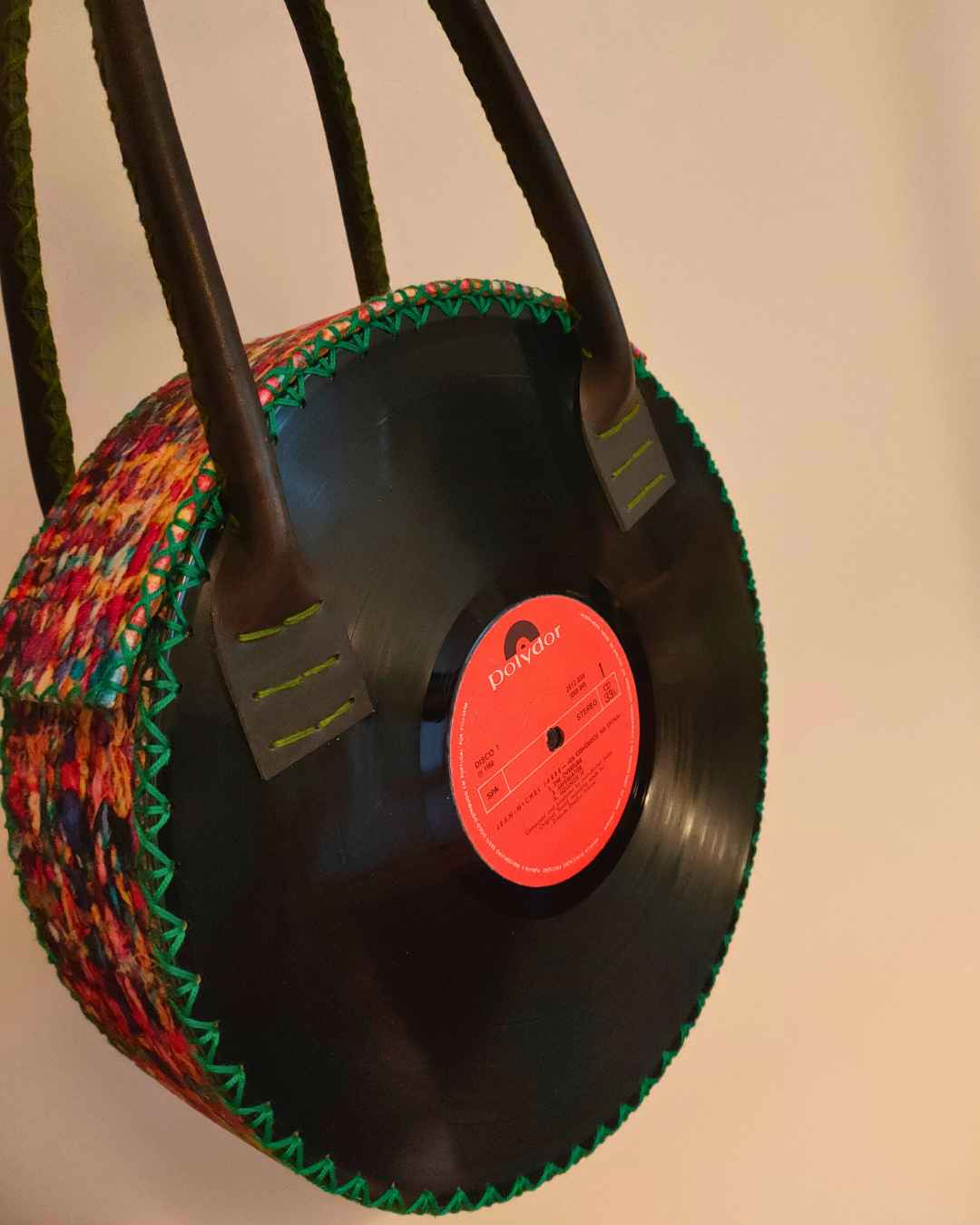 Mala Vinil 33 tecido