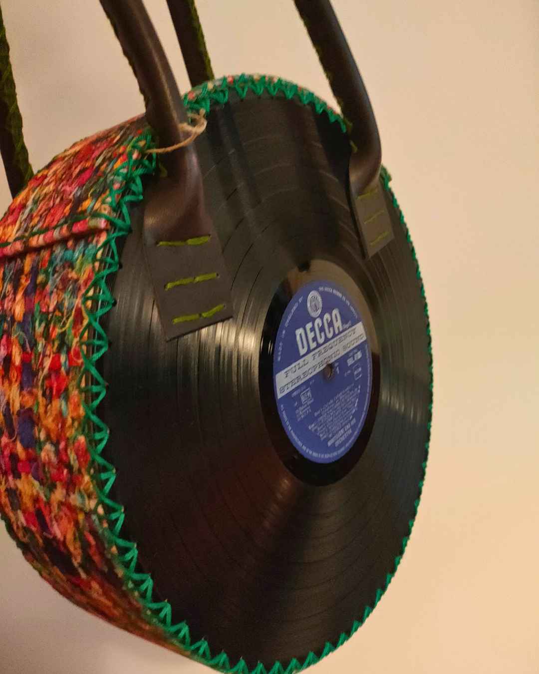 Mala Vinil 33 tecido